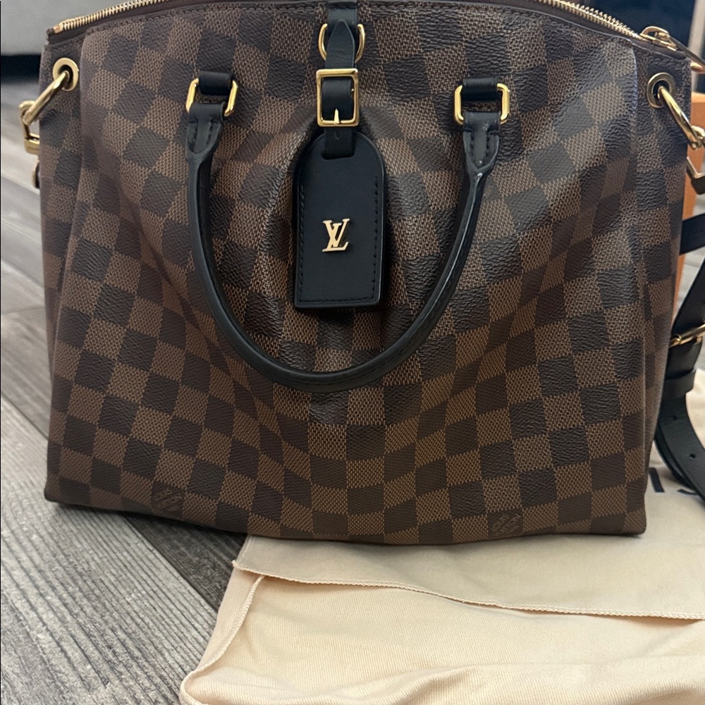 Louis Vuitton Ebony Checkered Satchel